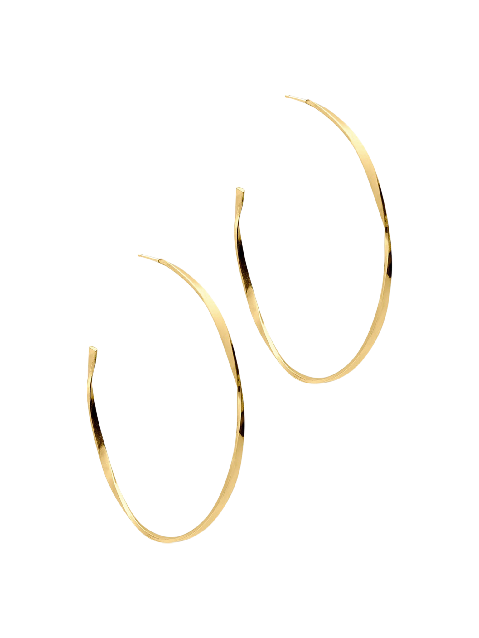 Tide earring 04 gold plated silver